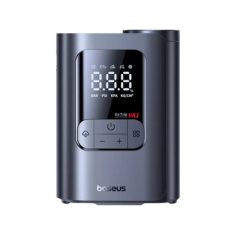 AliExpress BASEUS Baseus Car Air Pump LCD Digital Display Wireless Electric Tire Inflator Portable Air Compressor for Car Motorcycles Bicycle Ball