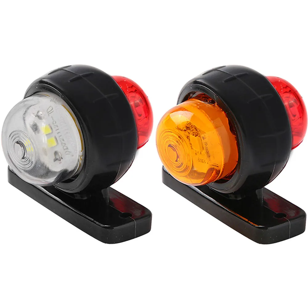 Luces LED para remolque y camión, marcador lateral, lámpara de posición, lámparas de liquidación, Bombilla de estacionamiento, rojo, blanco y ámbar,