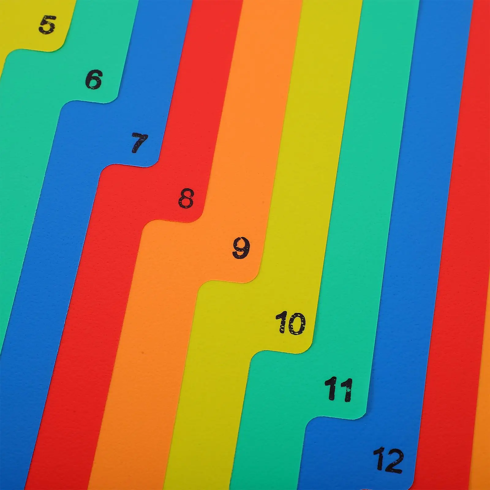 20 Pcs File Dividers A4 PP Binder Index Tabs Notebook Pages Office Supplies Plastic Loose LeafMarkers Folder Classification