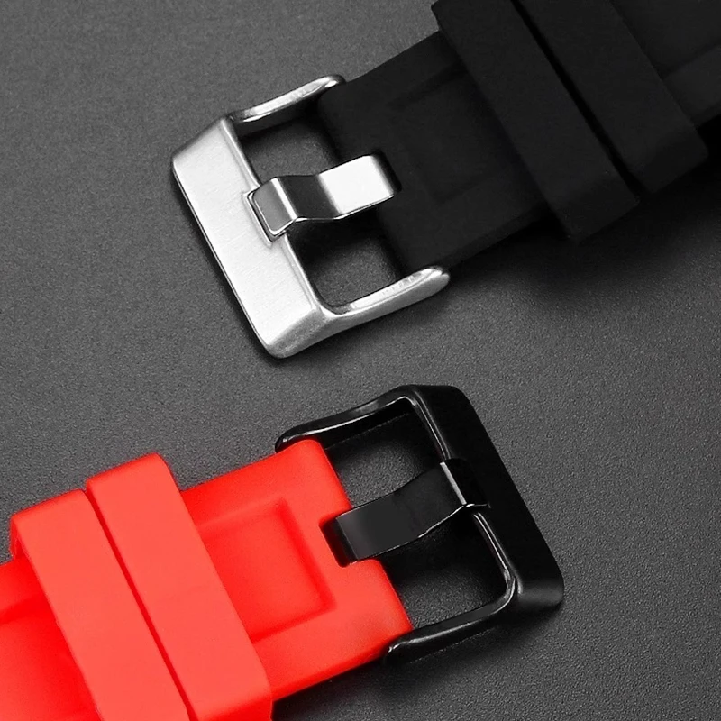 Pulsera de goma de silicona para reloj, 24mm, 26mm, 28mm, para diésel DZ4496 DZ4427 DZ4487 DZ4323 DZ4318 DZ4305, correa de relojes deportivos para hombre