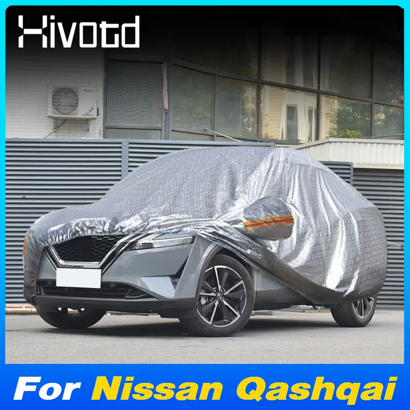 

Полный автомобильный чехол для Nissan Qashqai, водонепроницаемая защита от дождя, солнца и снега, уличная защитная часть, внешние пылезащитные аксессуары, часть 2024