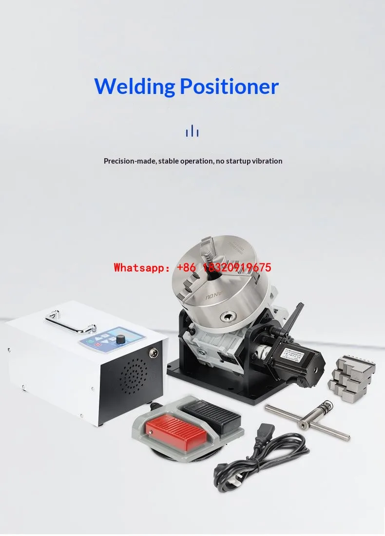 Cyclmotion CNC indexing and variable-speed rotary positioning fixture for robotic TIG circumferential welding