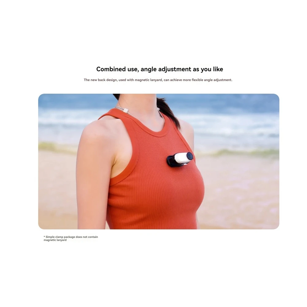 ABDE-For Insta360 GO 3S / GO 3 Clip Mount Hat Clip Quick Release Clamp Magnetic Frame Fixed Holder Thumb Camera Accessory