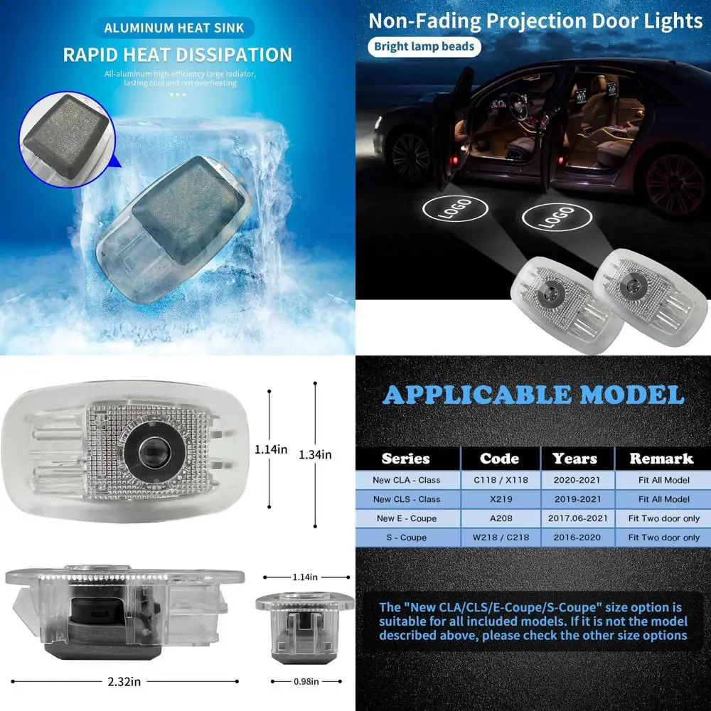 

LED Logo Projector Door Lights Kit for CLA-Class 2020-21, CLS-Class 2019-21 E-Coupe & S-Coupe