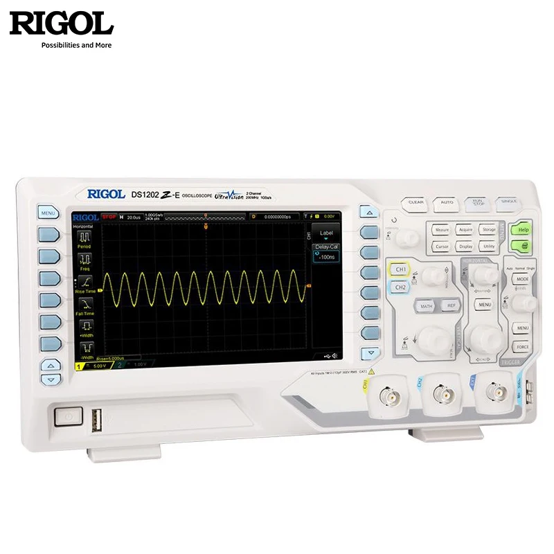 Rigol DS1202Z-E oscilloscopio digitale a due canali, 200MHz, 24 Mpts,1 GSa/s