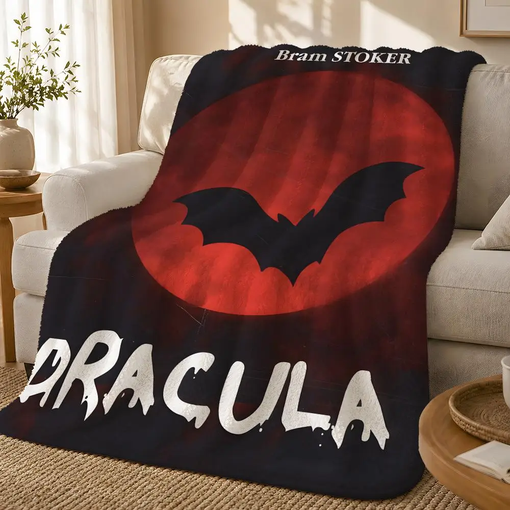 Dracula Throw 1pc Flannel Blanket Soft Lightweight Warm Cozy For Bedroom Sofa Bed