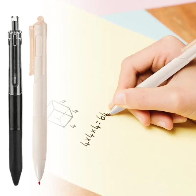 Canetas esferográficas Stylish Black Ink, canetas signature business, ponto médio, canetas portáteis de estudo para estudantes, artigos de papelaria para meninos, 5pcs, 0,5mm