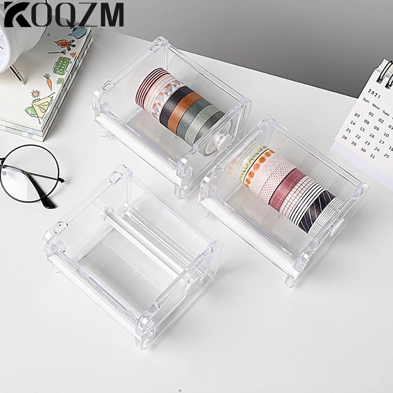 Masking Tape Cutter Washi Tape Storage Organizer Cutter Office Tape Dispenser