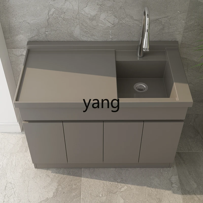 LMM   Honeycomb Aluminum Laundry Cabinet Basin Washbasin Washboard Aluminum Alloy Balcony