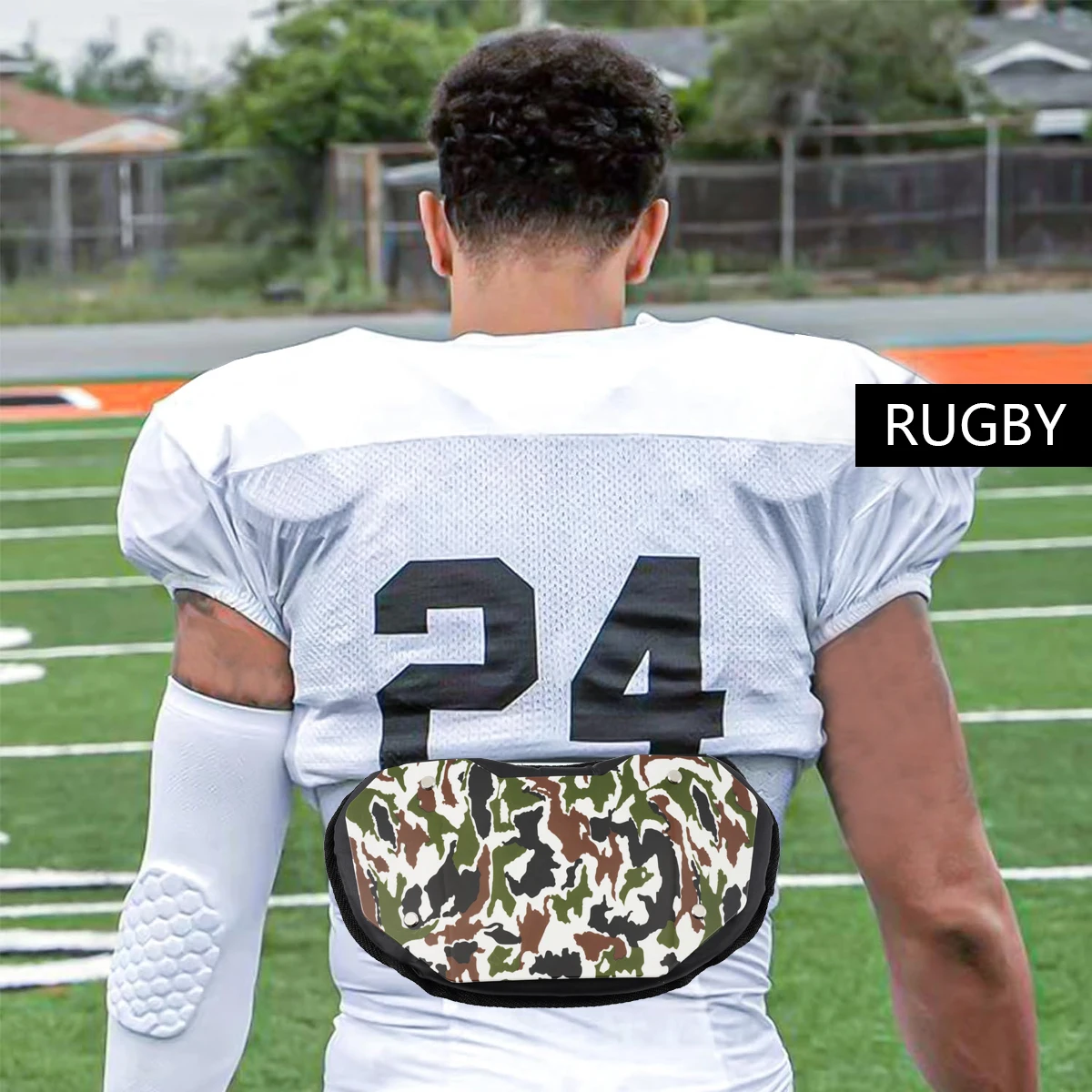 

1 Piece of professional football match training waist protection American football back armor accessories sports protection