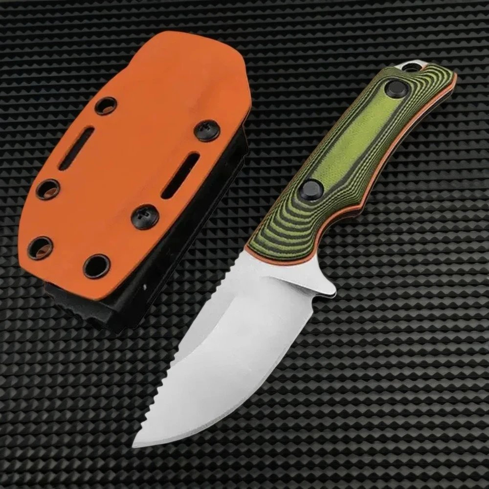 

Нож BM 15017 с фиксированным клинком для активного отдыха, лезвие из стали 8Cr13MoV, рукоять G10, инструмент для кемпинга, исследований и выживания, с ножнами из кайдекса