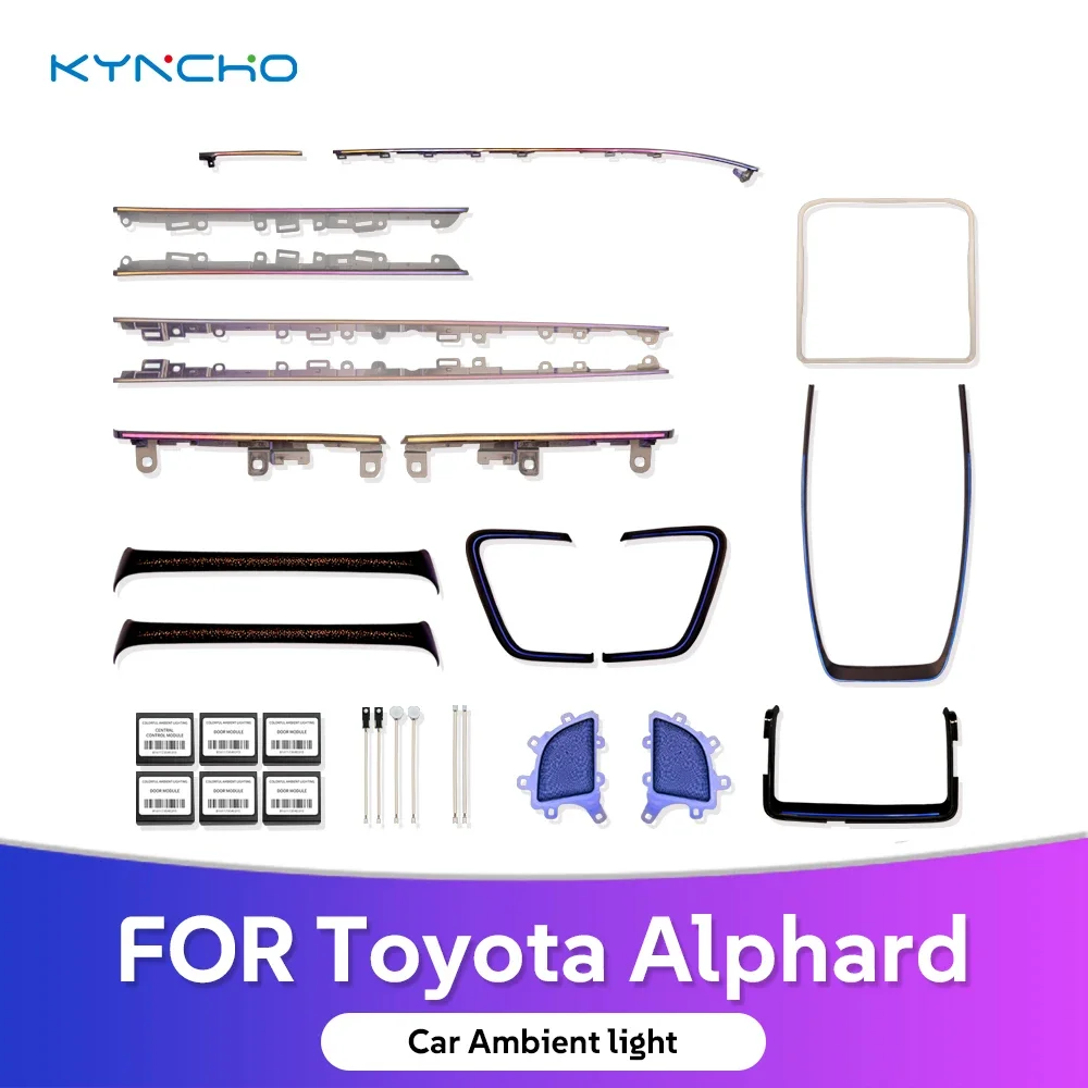 For Toyota Alphard 2024 2025 Symphony LED  Car Ambient Light 64 Color Changing Car Interior Light Automotive Ambient Lighting