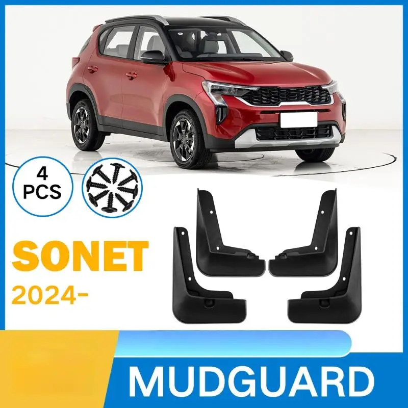 1 Set Cars Accessories For  Sonet 2024-2026 Mudguards Mud Guard With Screw Durable Mudguard Splash Pad
