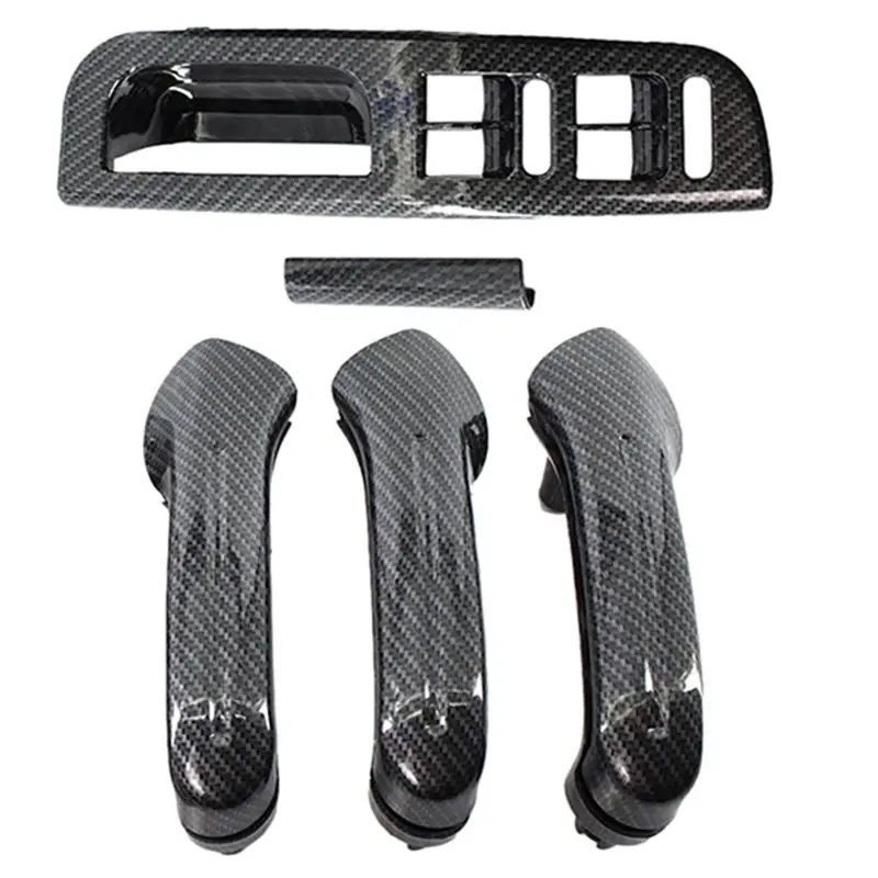 

Carbon Fiber Interior Door Grab Handle Switch Bezel Cover LHD/RHD For VW Jetta Golf MK4 1998-2004 Left Hand Drive