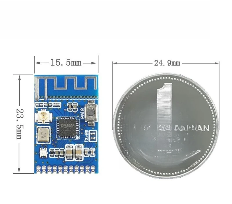 Bluetooth 5.3 Audio Transmitter and Receiver Two-in-one Module Board, Stereo Wireless Music Transmission and Transceiver Module