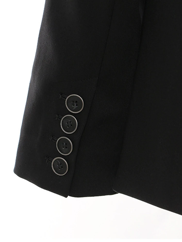 Women Black Irregular Pu Leather Blazer Newest Lapel Long Sleeve Loose Fit Jacket Fashion Tide Spring Autumn 2025 пиджак женский