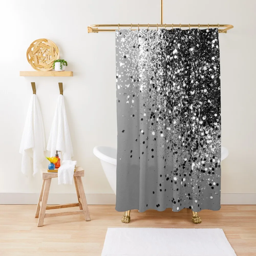 

Sparkling Silver Gray Lady Glitter #1 (Faux Glitter) #shiny #decor #art Shower Curtain Shower For Bathrooms Curtain