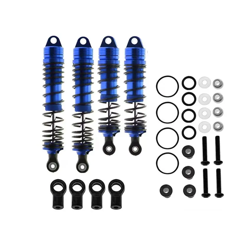 AEF2-Aluminum Alloy RC Car Front&Rear Shock Absorber Set For Traxxas 1/10 Slash 4X4 2WD Rustler Stampede Upgrade Parts