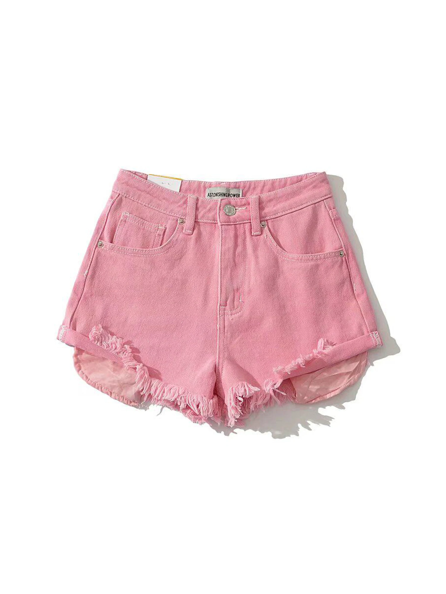 Women Black Gothic Denim Shorts High Waist A-line Hot Jeans Pants Y2K Gyaru Emo Micro Cowboy Shorts Vintage Jean Shorts Summer