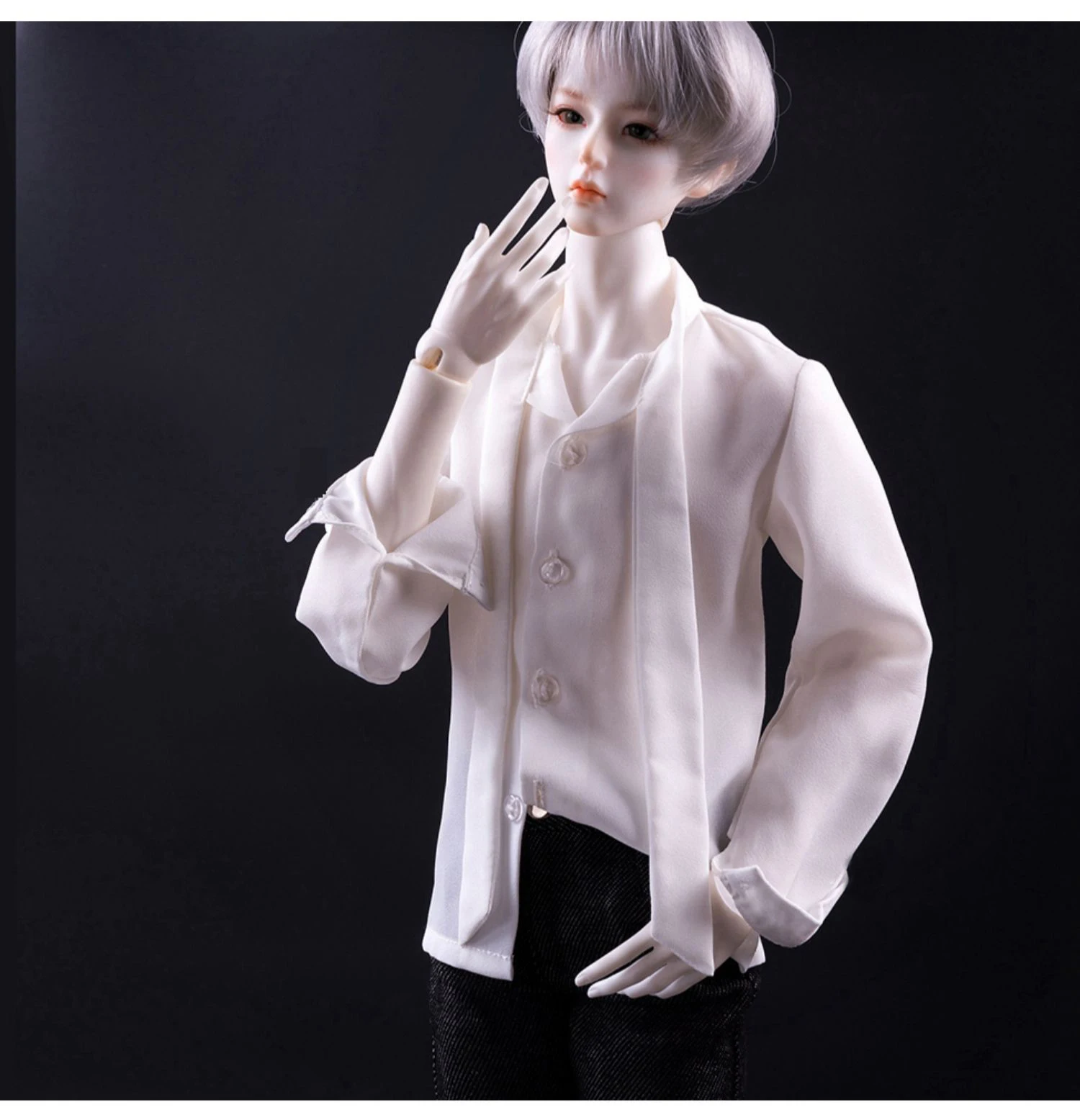 D03-P210 giocattolo fatto a mano per bambini 1/3 1/4 zio SSDF vestiti per le bambole BJD/SD vestiti per le bambole bianco elegante camicia di chiffon 1 pz