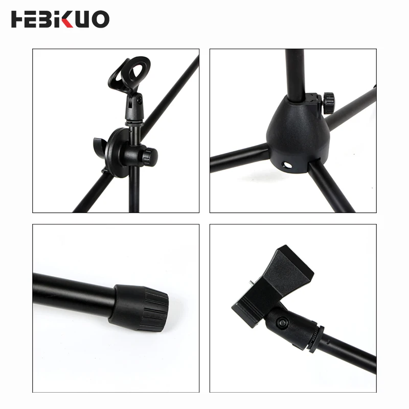 HEBIKUO M-200 Metal high quality adjustable hot sell microphone stand microphone rack