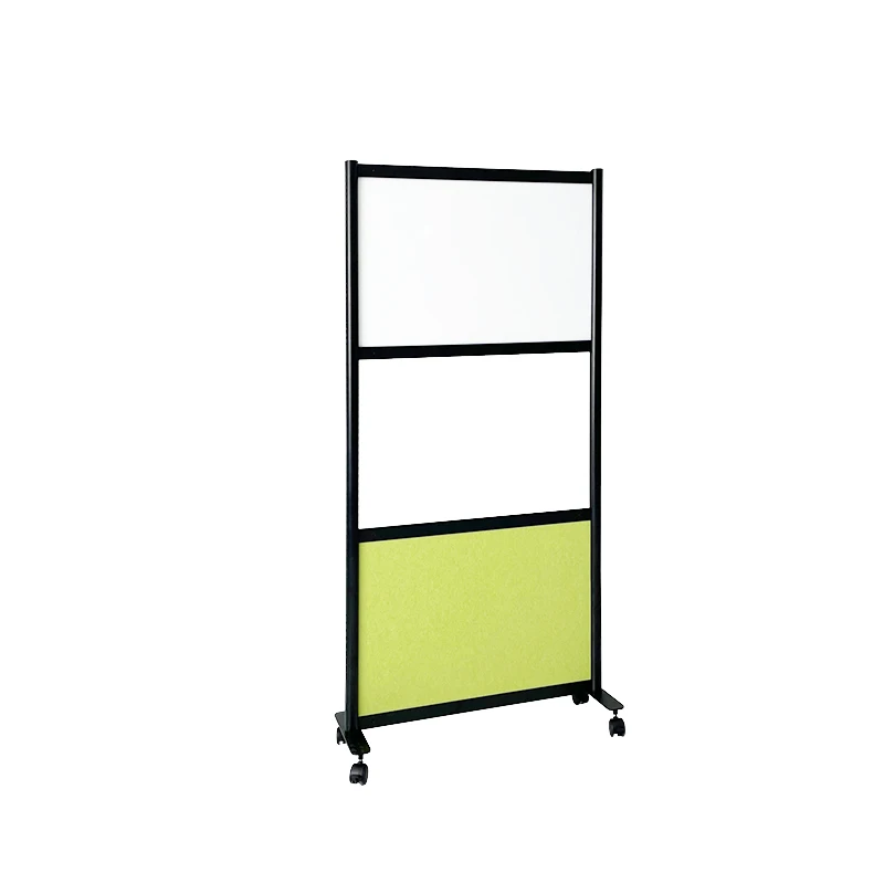 ScreenTOP Selling Three-piece Transparent Acrylic And Polyester Acoustic Panel Movable Whiteboard