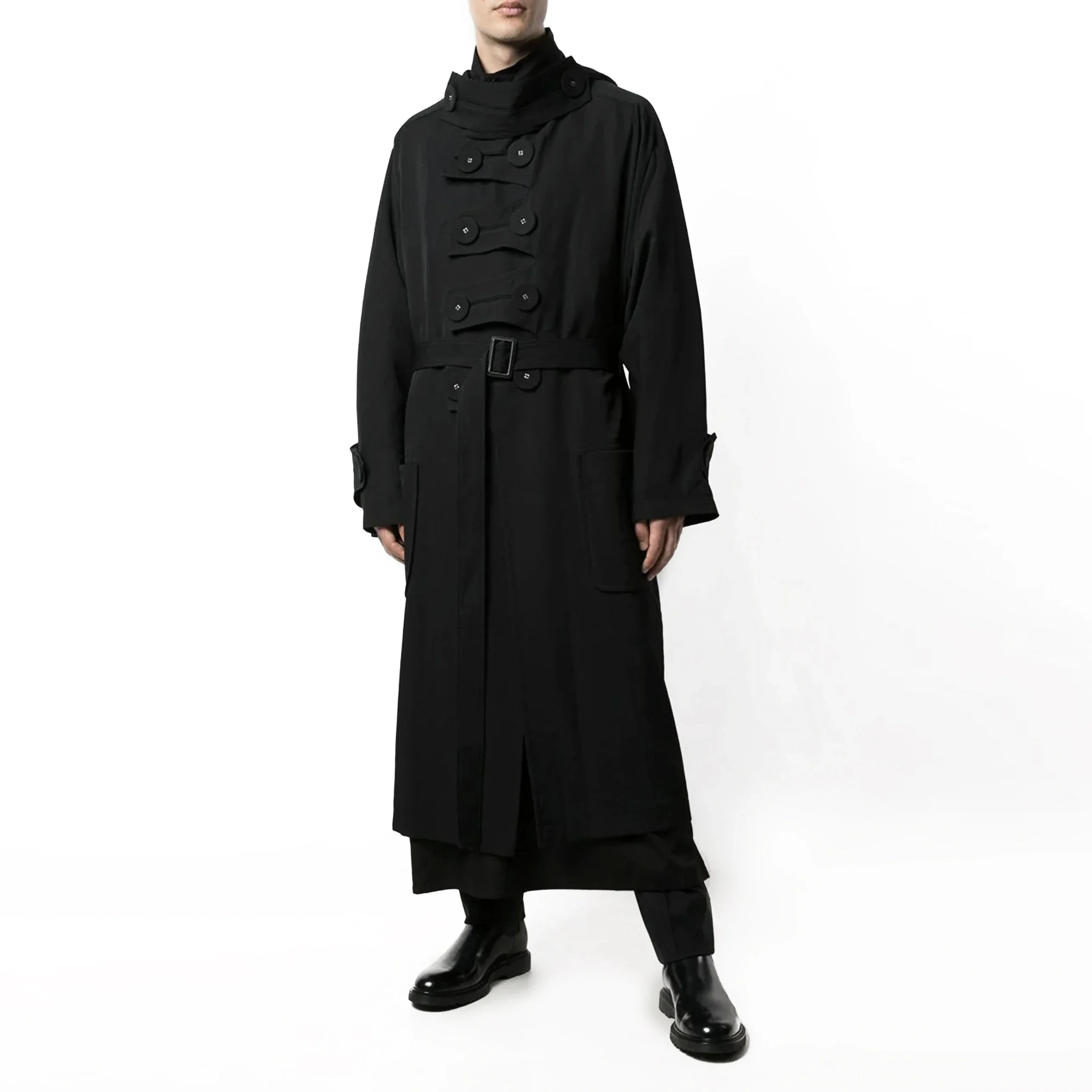 

ШЕРСТЯНАЯ ПАЛЬТО YOJI OOAK. Шерстяное пальто Yoji Ooak на пуговицах