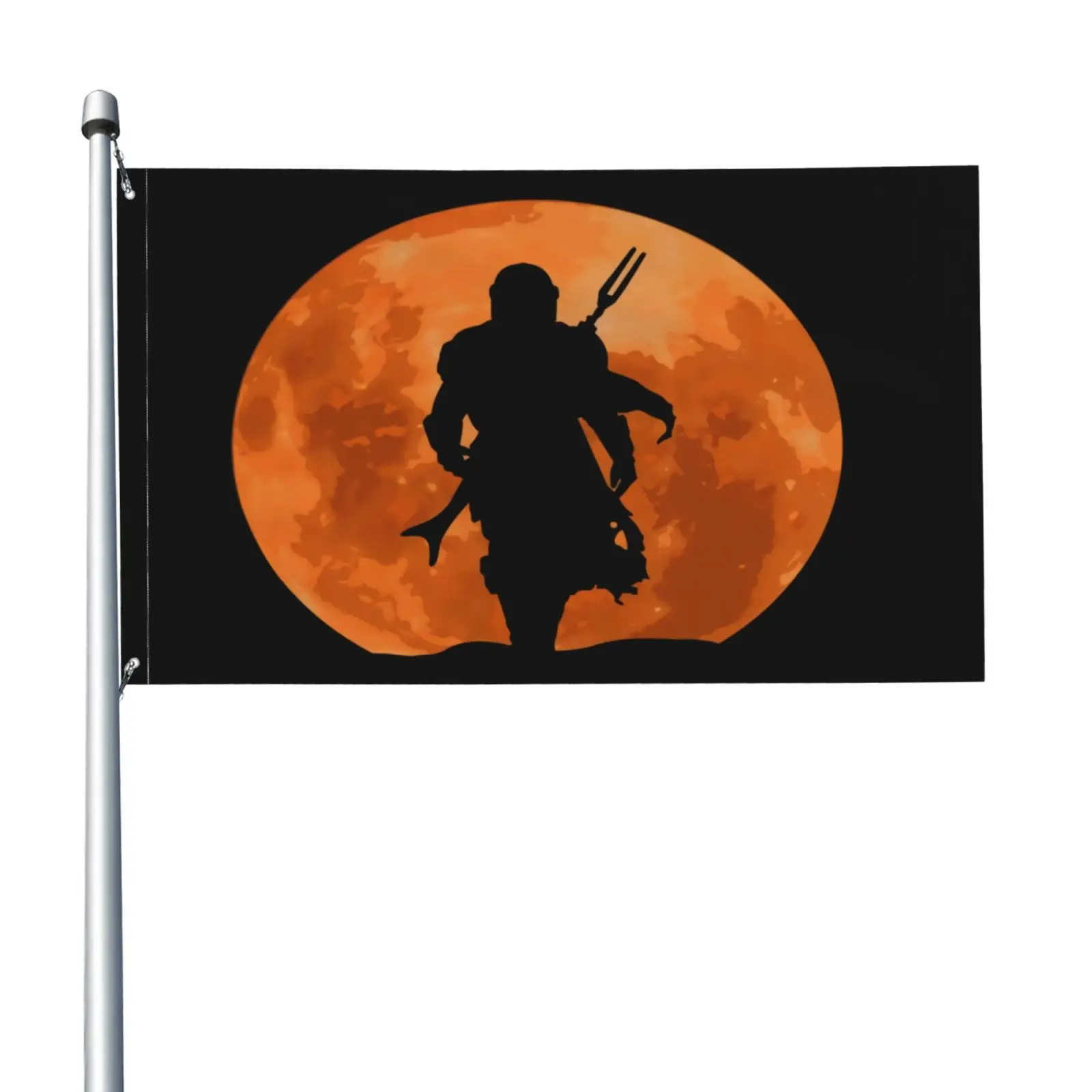 The Bounty Hunter Manda Moon,Star,War Flag Banner Opening Celebration Custom Hanging Parade Sport Customize