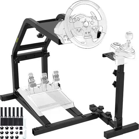 VEVOR G29,G27 and G25 Racing Simulator Steering Wheel Stand Simulator Steering Wheel Stand,Wheel Support and Pedal not Included