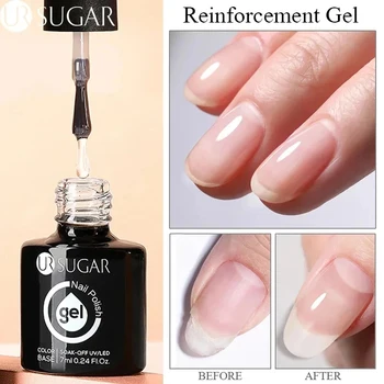 UR SUGAR 7ml เจลเสริมเล็บฟังก์ชั่นเจลหนาฐานเจล Top Coat โปร่งใส Soak Off UV LED เล็บเล็บ