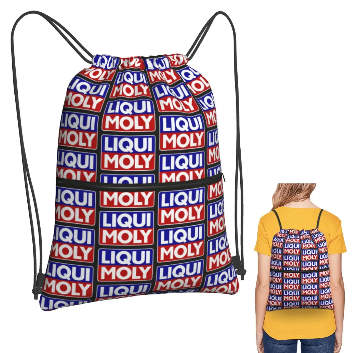 

Рюкзаки с логотипом Liqui Moly, портативные сумки на шнурке, сумки для мелочей, сумки для книг для мужчин и женщин, школьные сумки