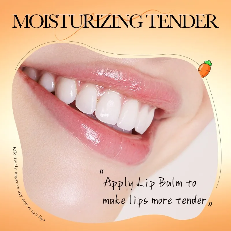 Günstiger SADOER Carrot Nourishing Lip Balm spendet Feuchtigkeit, risshemmender Herbst- und Winter-Lippenbalsam