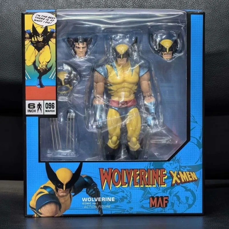 New Ct Toys Mafex 96 Wolverine Figure Brown Comic X-Men Action Figure Mafex 138 Shf Anime Figurine  Model Toy Kids Gifts