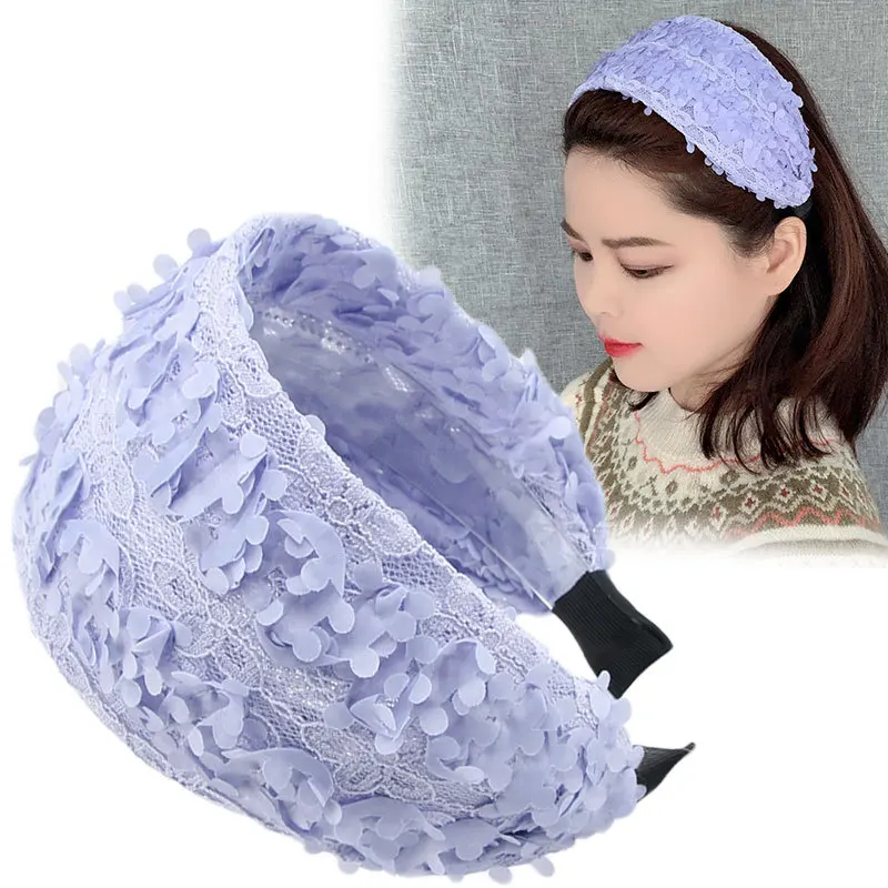 Women\'s Wide Brim Hair Band Toothed Non-Slip Hairpin Cover Gray Hair Washing Face Hair Band Mother Hair Accessories Headbands