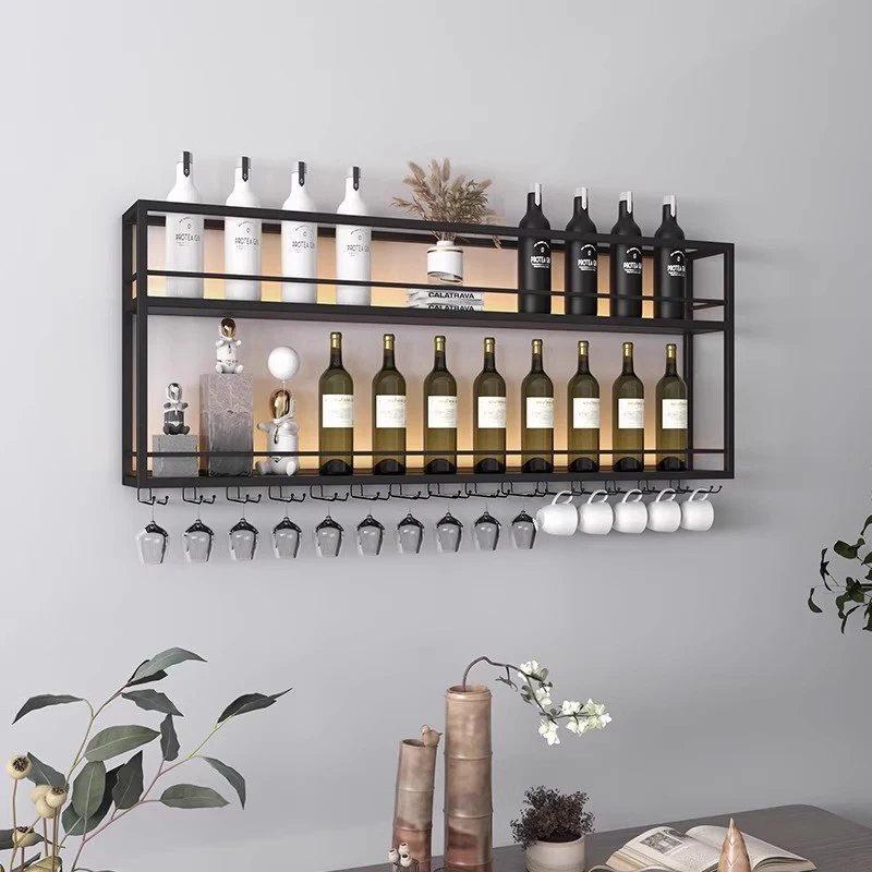 

Kitchen Storage Bar Cabinet Living Room Shelves Restaurant Display Luxury Wall Wine Cabinet Modern Estante Trendy Furniture
