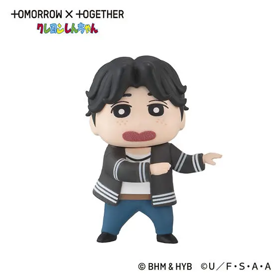 بانداي حقيقية تلوين شين تشان عمل الشكل نووارا TXT الكورية الصبي مجموعة شخصية الديكور Gashapon حلية اللعب الأصلي #3