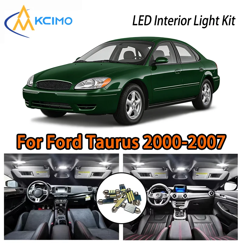 

Светодиодные лампы для салона Ford Taurus 2000-2007, долговечные, два цвета на выбор, суперяркие, простая установка