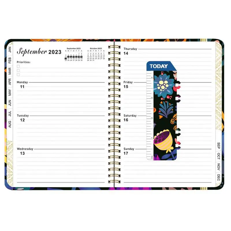 

Datebook Planner Portable Agenda Planner 2023 A5 Notebook With Inspirational Quotes Exquisite Weekly And Monthly Planners For