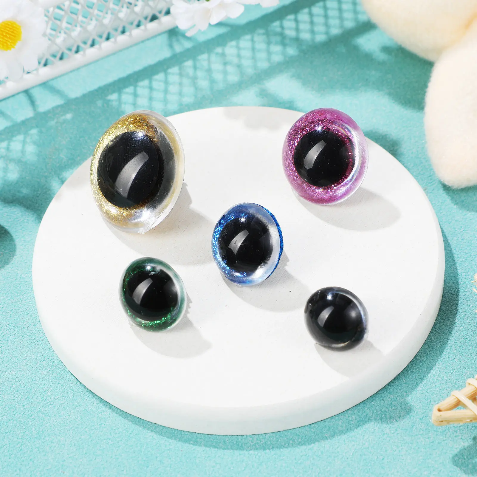 

80Pcs Safety Eyes for Crochet Animals Plastic Realistic with Gaskets Stuffed Animals Accessories Craft Supplies DIY