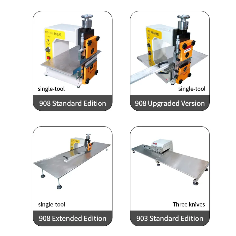 Fully automatic intelligent splitting machine PCD cutting type aluminum based circuit board LED round knife cutting machine