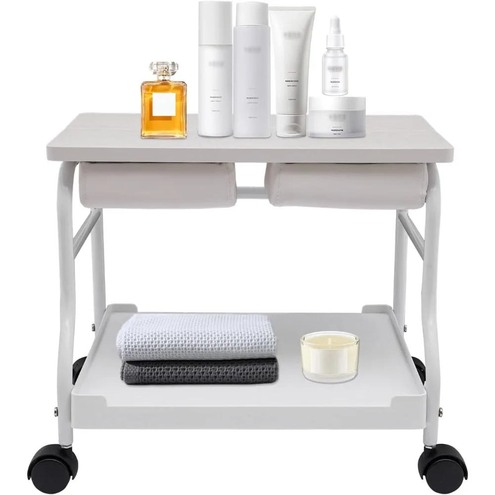 

Salon Nail Or Foot Bath Spa Portable Esthetician Trolley Cart, Pedicure Cart for Foot Rest Pedicure Manicure Funiture Mas