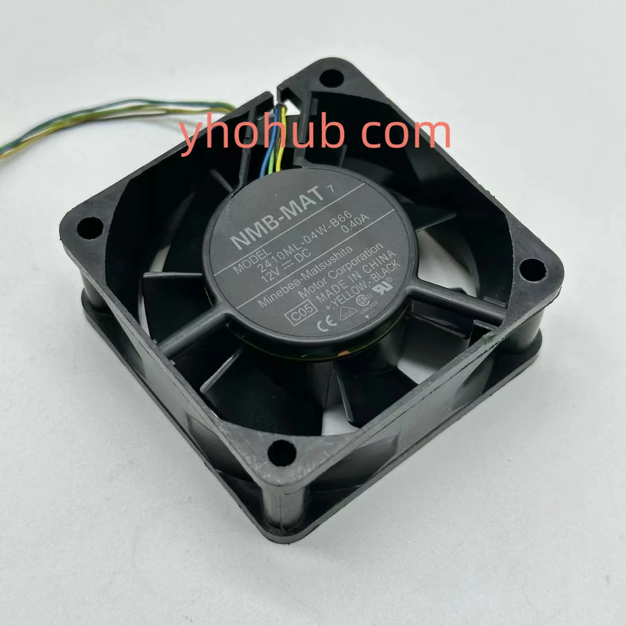Imagem -01 - Nmb-mat 2410ml04w-b66 C05 Ventilador de Refrigeração do Servidor dc 12v 0.40a 60x60x25 mm 4-ire