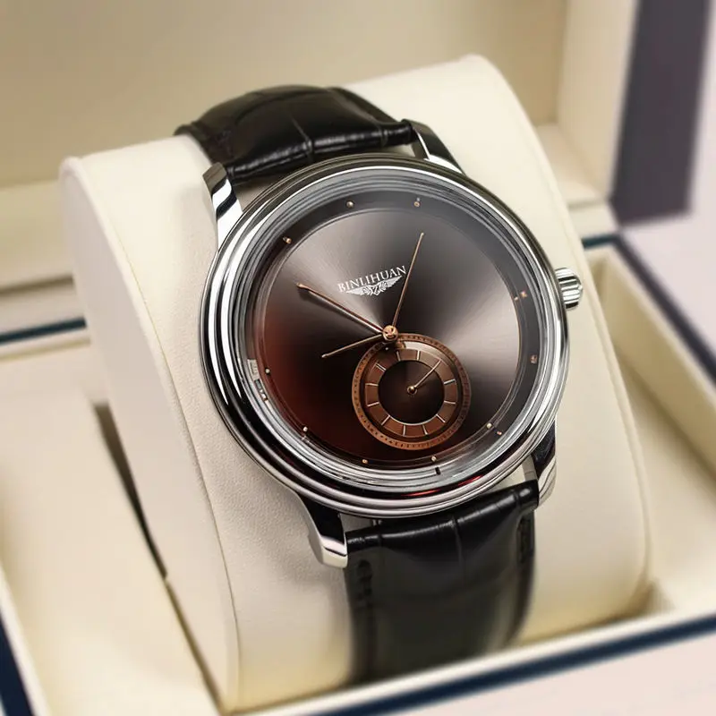 Orologio da uomo nuovo alla moda Orologio al quarzo digitale semplice Orologio da studente casual in pelle nera Orologi eleganti 2025 Reloj Hombre