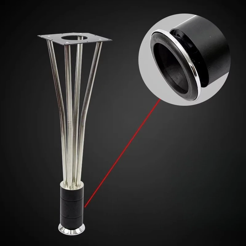 Stainless Steel 4Line Table Legs Adjustable Bar Columns Metal Dining Stand Conference Table Support Feet Heavy Duty Hardware