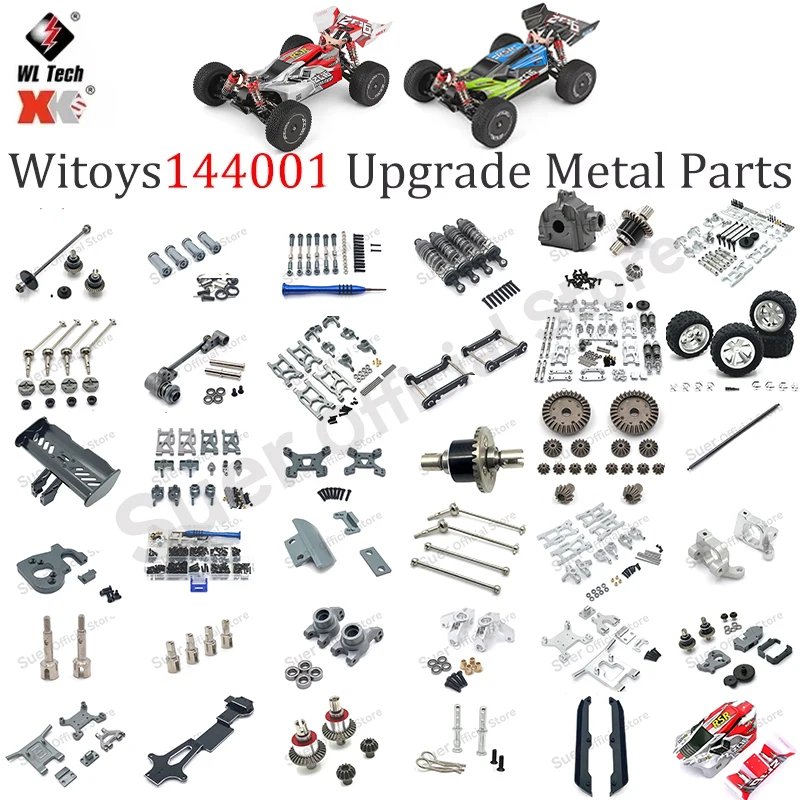 Wtoys 144001 1/12 Upgraded Remote Control Car Metal Parts Swing Arm Steering Component Transmission Shaft Differential Gear