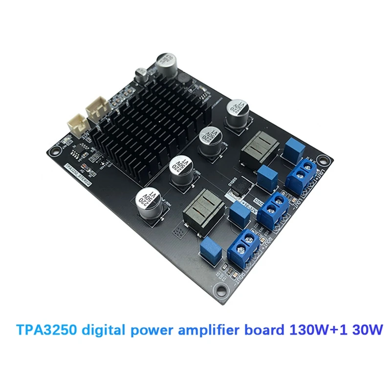 RISE-TPA3250 Digital Amplifier Board 130Wx2 High Power 4A 32V Class D Audio Amplifier Board With XH2.54Mm-3P Shielded Cable