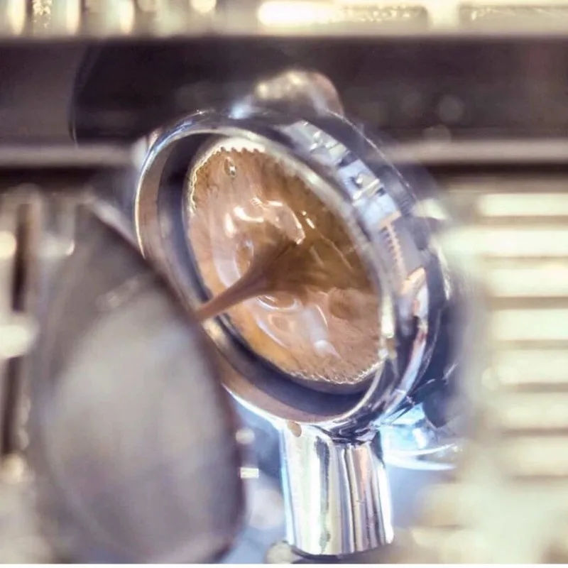 Portable multi-directional rotating visual espresso extraction lens