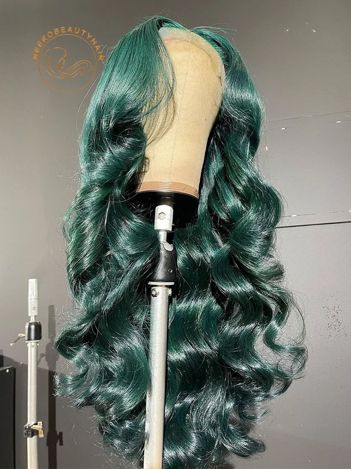 ?SUREN GREEN CURLY WAVY LACE FRONT WIG? *NWT* S92506da9105c490cb2853b5756999  main image 3