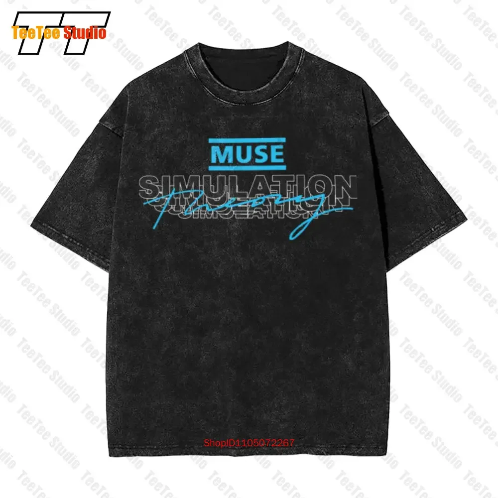 Muse Simulation Theory Rock Band Logo Vintage Oversized T-Shirt WV0Z