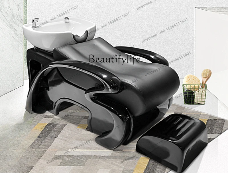 D30Barber shop shampoo flush bed high-end simple semi-reclining hair salon special